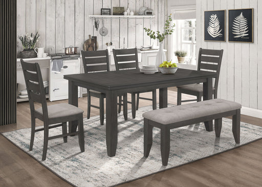 Dalila 5-piece Rectangular Dining Set Grey and Dark Grey - imattress & ifurniture (FL)