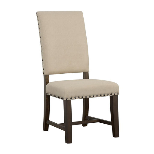 Twain Upholstered Side Chairs Beige (Set of 2) image