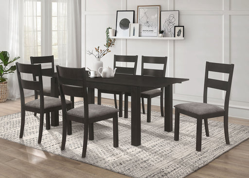 Jakob Rectangular Dining Set Grey and Black - imattress & ifurniture (FL)