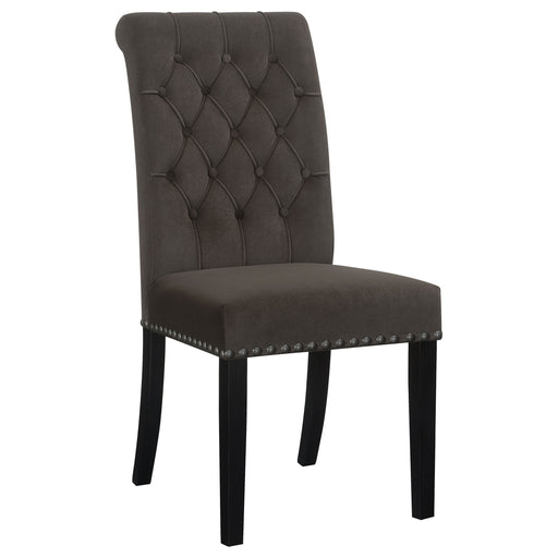 Alana Upholstered Tufted Side Chairs with Nailhead Trim (Set of 2) - imattress & ifurniture (FL)