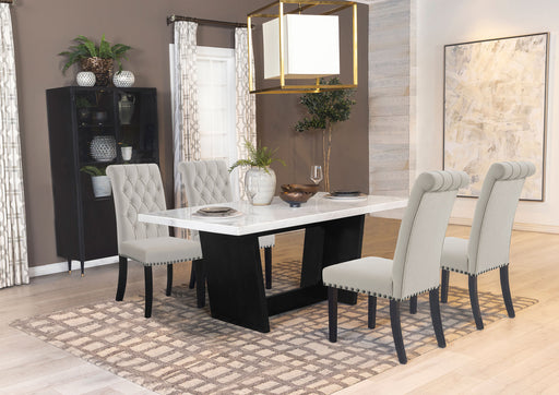 Sherry Rectangular Marble Top Dining Set - imattress & ifurniture (FL)