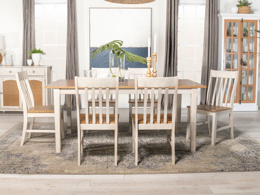 Kirby Dining Set Natural and Rustic Off White - imattress & ifurniture (FL)