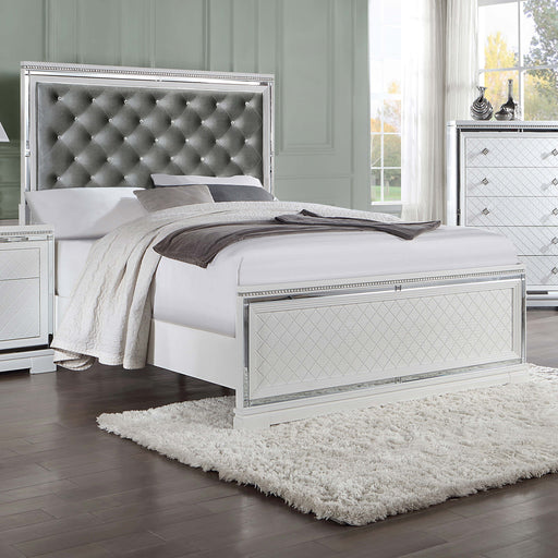 Eleanor Upholstered Tufted Bed White - imattress & ifurniture (FL)