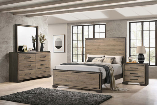 Baker Bedroom Set Brown and Light Taupe - imattress & ifurniture (FL)