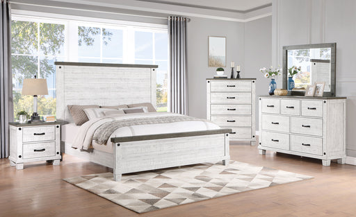 Lilith Bedroom Set Distressed Grey and White - imattress & ifurniture (FL)