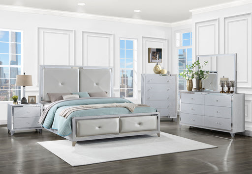 Larue Tufted Bedroom Set Silver - imattress & ifurniture (FL)