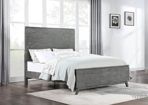 Nathan High Headboard Panel Bed Grey - imattress & ifurniture (FL)