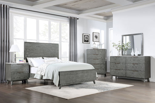 Nathan Bedroom Set White Marble and Grey - imattress & ifurniture (FL)