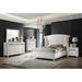 Barzini Upholstered Tufted Bedroom Set White - imattress & ifurniture (FL)