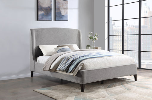 Mosby Upholstered Curved Headboard Platform Bed - imattress & ifurniture (FL)