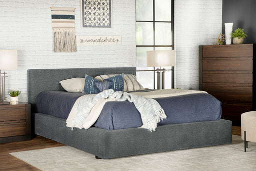 Gregory Upholstered Platform Bed Graphite - imattress & ifurniture (FL)