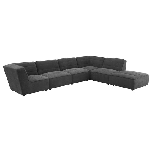 Sunny Upholstered 6-piece Modular Sectional Dark Charcoal - imattress & ifurniture (FL)