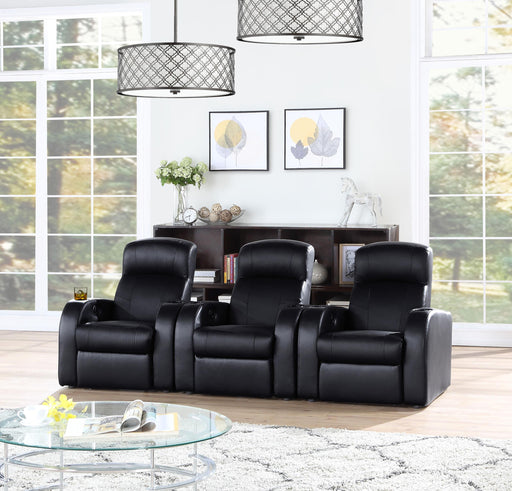 Cyrus Upholstered Recliner Home Theater Set - imattress & ifurniture (FL)