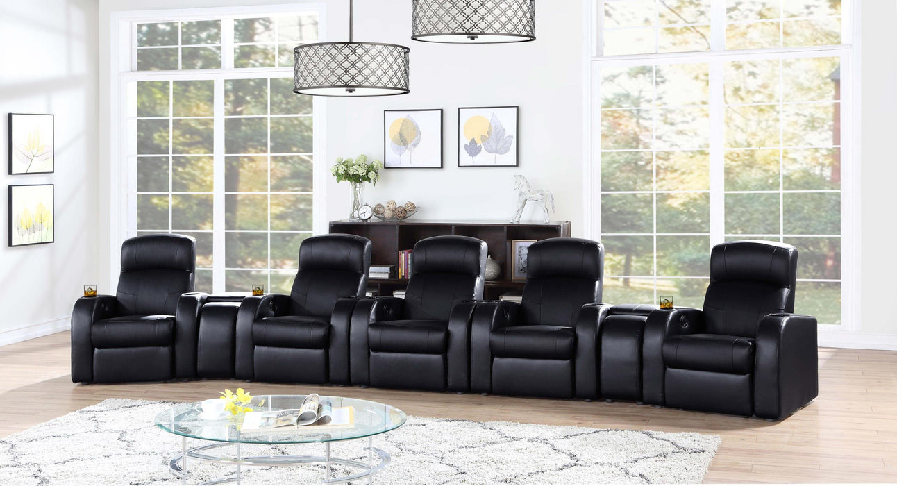 Cyrus Upholstered Recliner Home Theater Set - imattress & ifurniture (FL)