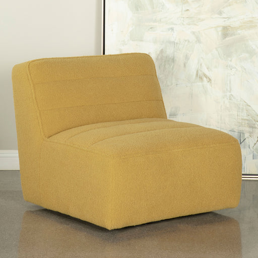 Cobie Upholstered Swivel Armless Chair - imattress & ifurniture (FL)