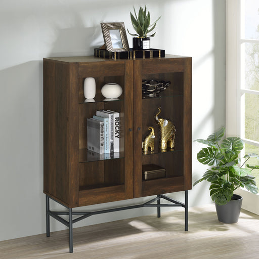 Bonilla 2-door Accent Cabinet with Glass Shelves - imattress & ifurniture (FL)