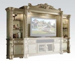 Acme Vendome Entertainment Center in Gold Patina 91310 - imattress & ifurniture (FL)