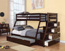 Jason Espresso Bunk Bed (Twin/Full) - imattress & ifurniture (FL)