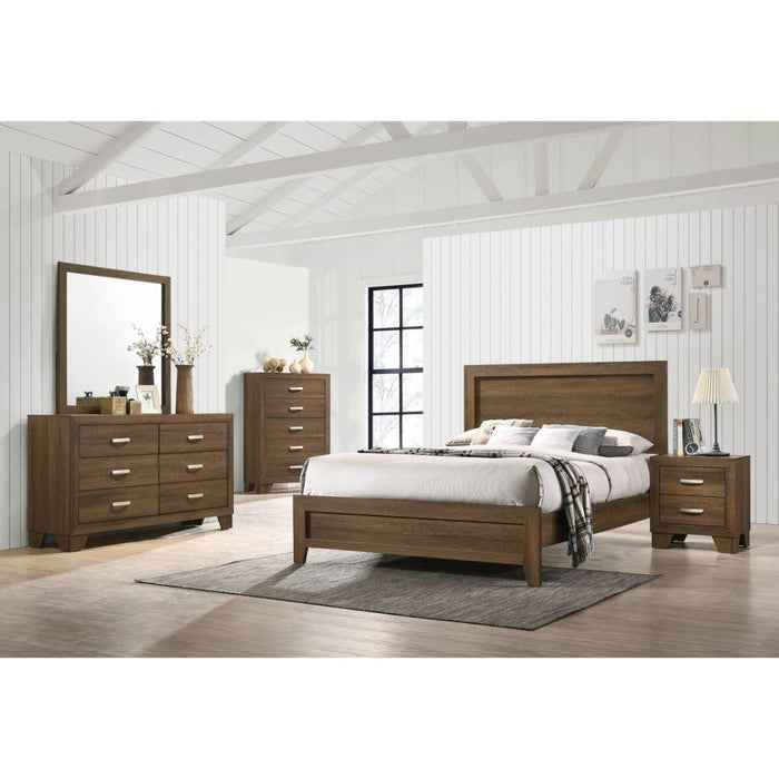 Miquell - Queen Bed - Brown, Light - 84" - imattress & ifurniture (FL)