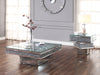 Noralie Mirrored & Faux Diamonds Coffee Table - imattress & ifurniture (FL)