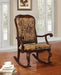 Sharan Fabric & Cherry Rocking Chair image