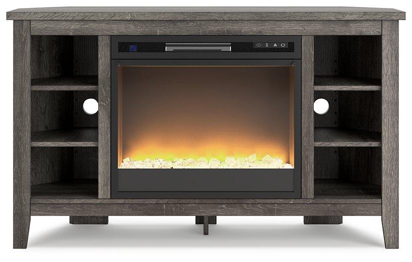 Arlenbry Corner TV Stand with Electric Fireplace - imattress & ifurniture (FL)