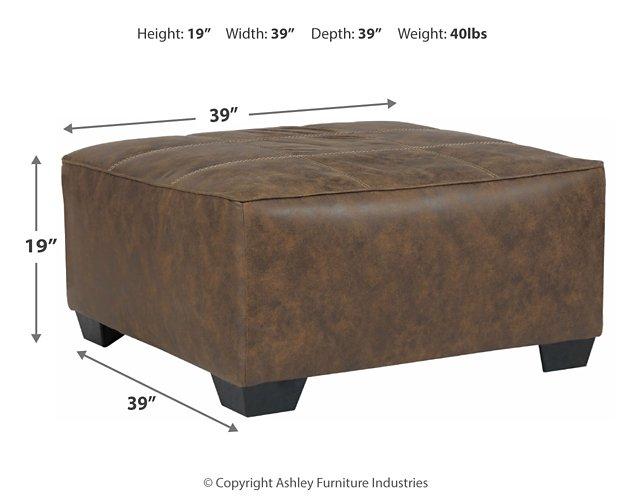 Abalone Oversized Accent Ottoman - imattress & ifurniture (FL)