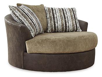 Alesbury Oversized Swivel Accent Chair - imattress & ifurniture (FL)