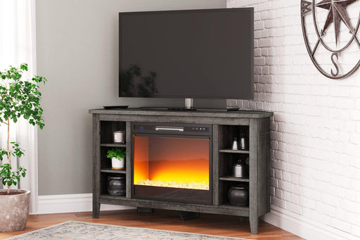 Arlenbry Corner TV Stand with Electric Fireplace - imattress & ifurniture (FL)