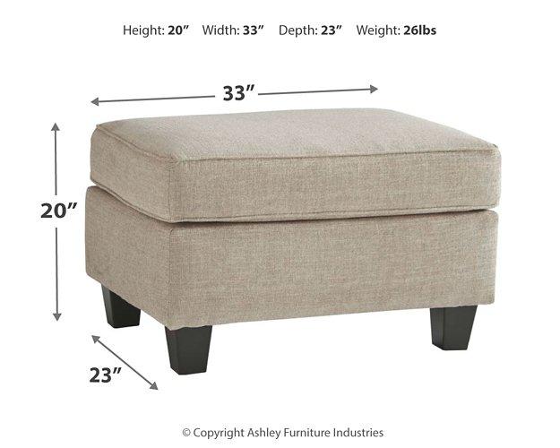 Abney Ottoman - imattress & ifurniture (FL)