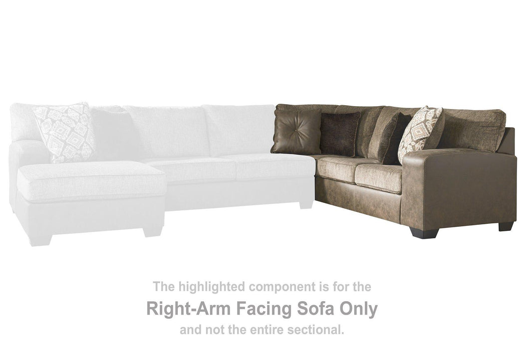 Abalone 3-Piece Sectional with Chaise - imattress & ifurniture (FL)