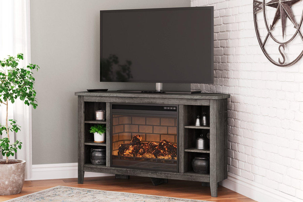 Arlenbry Corner TV Stand with Electric Fireplace - imattress & ifurniture (FL)