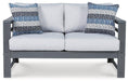 Amora Outdoor Loveseat with Cushion - imattress & ifurniture (FL)