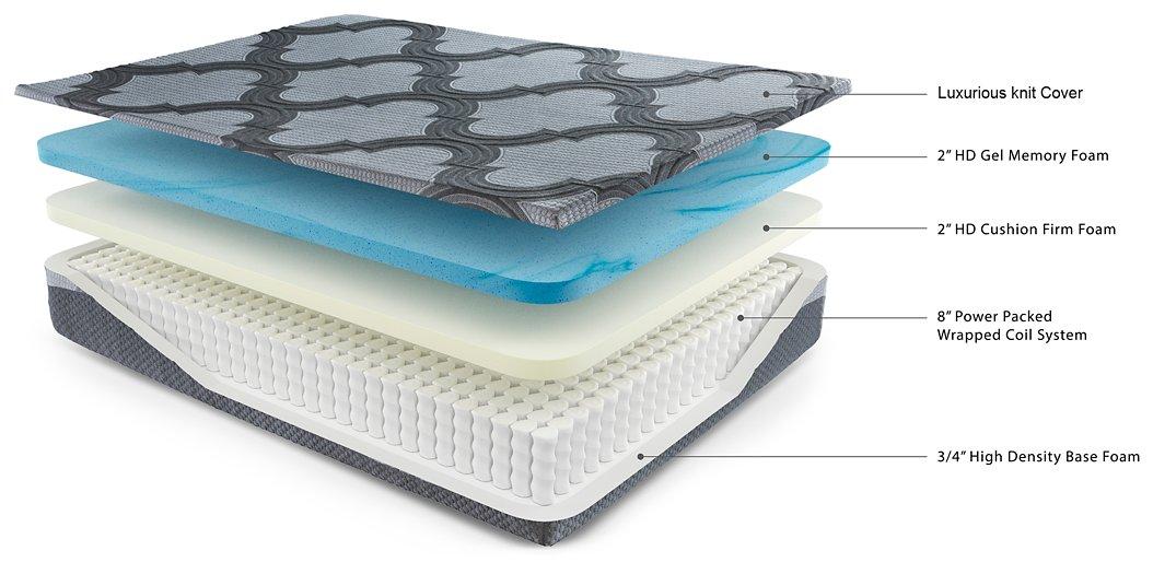 12 Inch Ashley Hybrid King Adjustable Base and Mattress - imattress & ifurniture (FL)