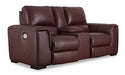 Alessandro Power Reclining Loveseat with Console - imattress & ifurniture (FL)