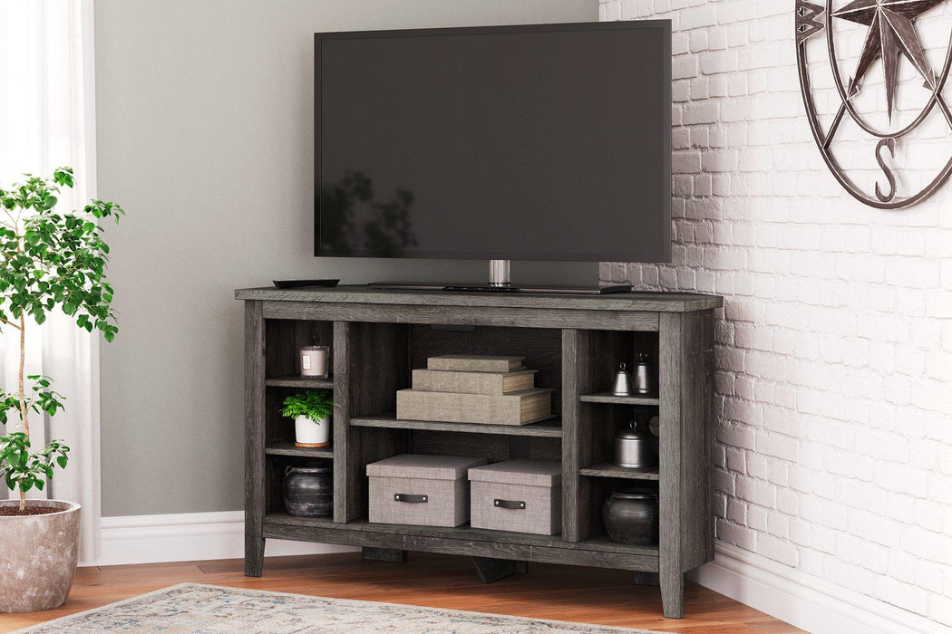 Arlenbry Corner TV Stand with Electric Fireplace - imattress & ifurniture (FL)