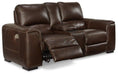 Alessandro Power Reclining Loveseat with Console - imattress & ifurniture (FL)