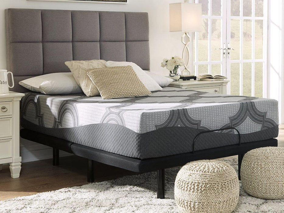 12 Inch Ashley Hybrid King Adjustable Base and Mattress - imattress & ifurniture (FL)