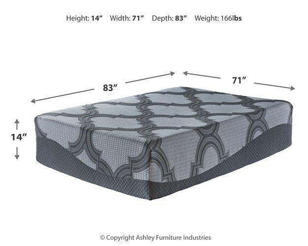 14 Inch Ashley California King Hybrid Mattress Set - imattress & ifurniture (FL)