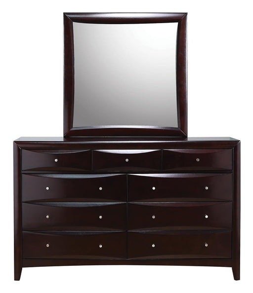 Phoenix 9-drawer Dresser Deep Cappuccino - imattress & ifurniture (FL)