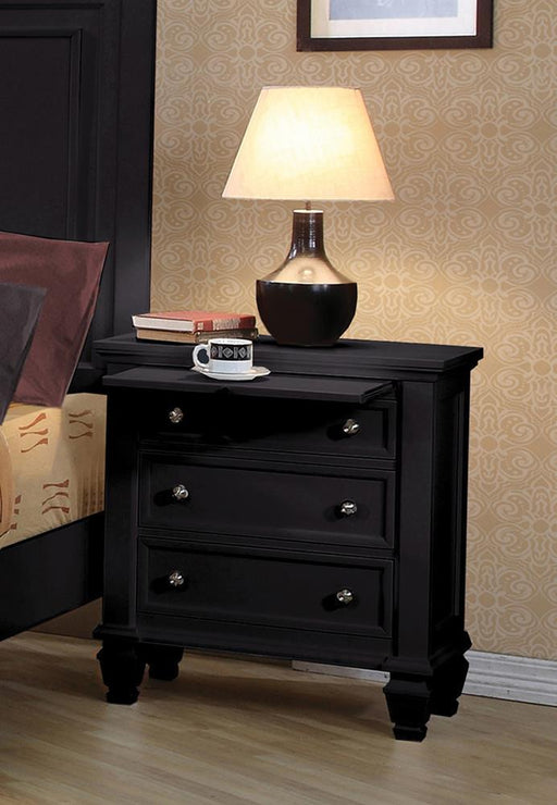 Sandy Beach 3-drawer Nightstand Black - imattress & ifurniture (FL)