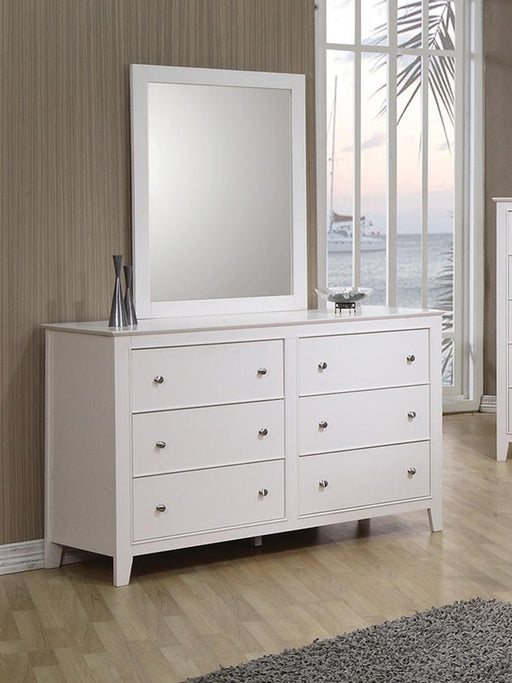 Selena 6-drawer Dresser Cream White - imattress & ifurniture (FL)