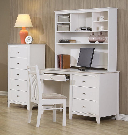 Selena Coastal White Hutch - imattress & ifurniture (FL)