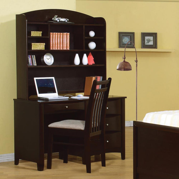 Phoenix Transitional Cappuccino Hutch - imattress & ifurniture (FL)