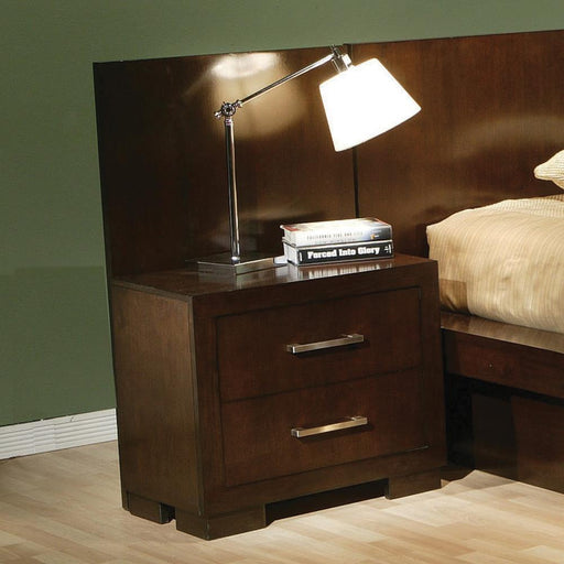 Jessica 2-drawer Nightstand Cappuccino - imattress & ifurniture (FL)