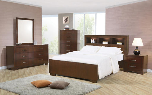 Jessica Eastern King Bed with Storage Headboard Cappuccino - imattress & ifurniture (FL)