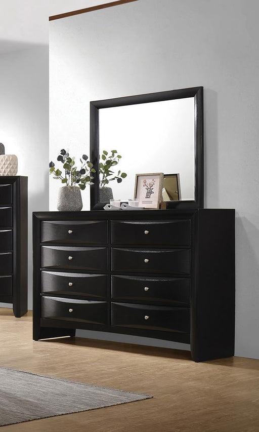 Briana Rectangle Dresser Mirror Black - imattress & ifurniture (FL)