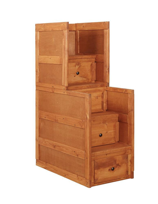 Wrangle Hill 4-drawer Stairway Chest Amber Wash - imattress & ifurniture (FL)