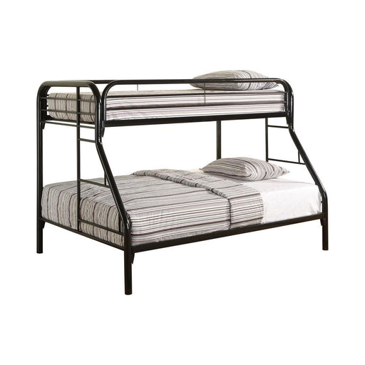 Morgan Twin Over Full Bunk Bed Black - imattress & ifurniture (FL)