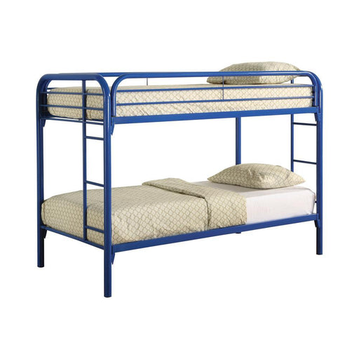 Morgan Twin Over Twin Bunk Bed Blue - imattress & ifurniture (FL)